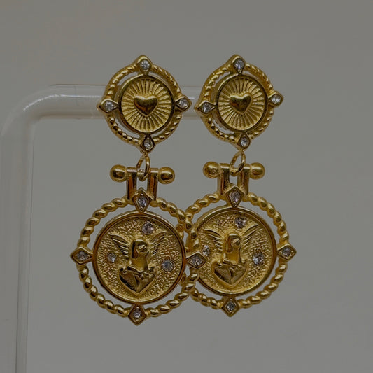 Navy Earrings